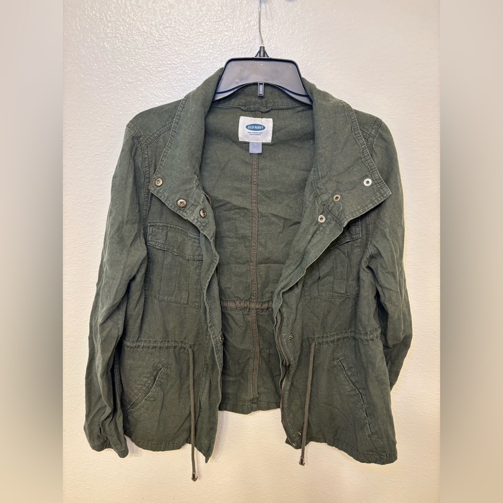 Old Navy Olive Utility Jacket